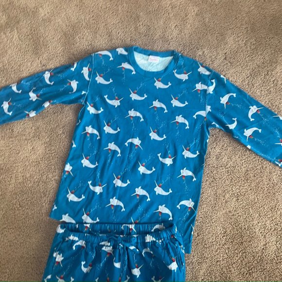 Hanna Andersson Women's Norwhal Whale Pajamas - Picture 2 of 4